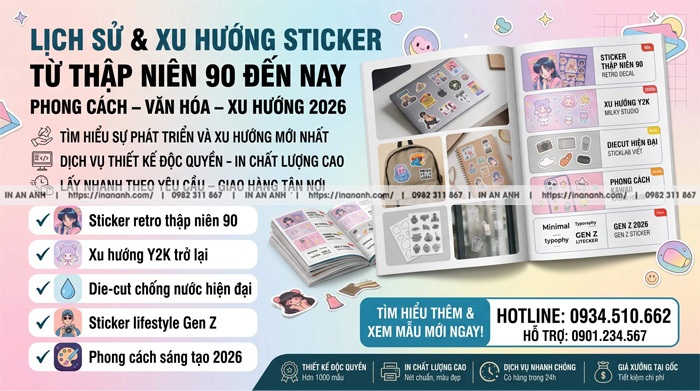 Lịch Sử Và Xu Hướng Sticker Từ Thập Niên Chín Mươi Đến Nay Đầy Đủ Nhất