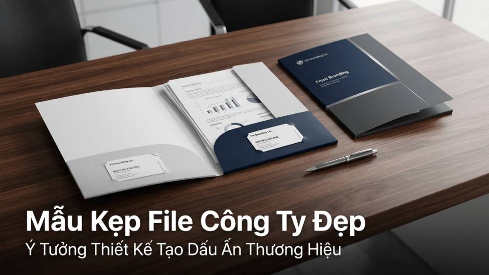Mẫu Kẹp File Công Ty Đẹp & Ý Tưởng Thiết Kế Tạo Dấu Ấn Thương Hiệu