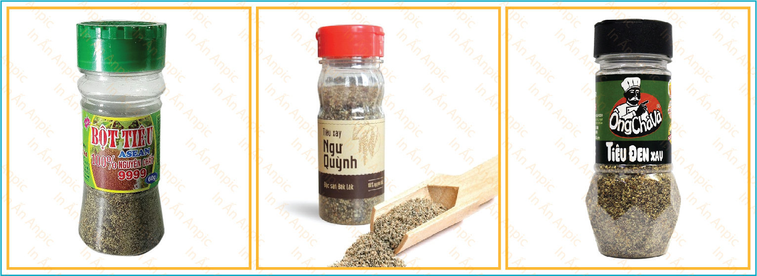 99 Mẫu Tem Mác Dán Túi, Lọ Đựng Hạt Tiêu Thịnh Hành Nhất