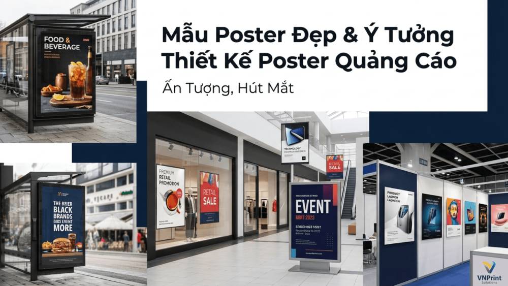 Mẫu Poster Đẹp & Ý Tưởng Thiết Kế Poster Quảng Cáo Ấn Tượng, Hút Mắt