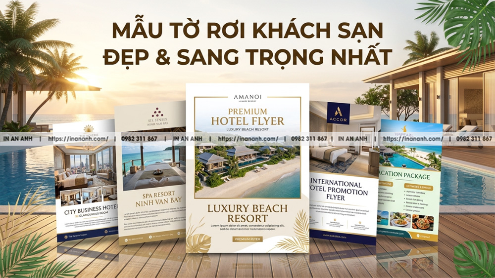 20 Mẫu Tờ Rơi Du Lịch, Khách Sạn, Resort - Đẹp Hút Khách Đặt Tour
