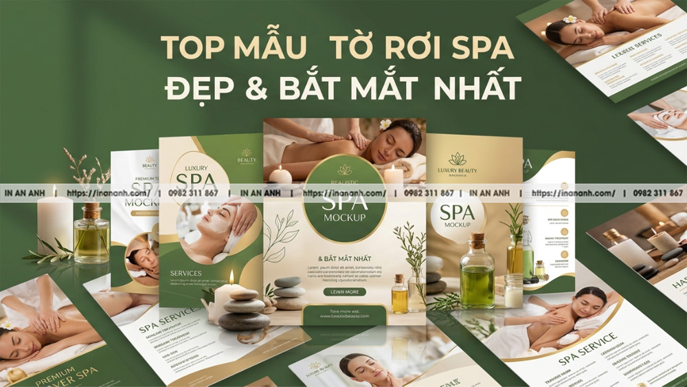 25 Mẫu Tờ Rơi Spa, Thẩm Mỹ, Nail Sang Trọng Thu Hút Khách