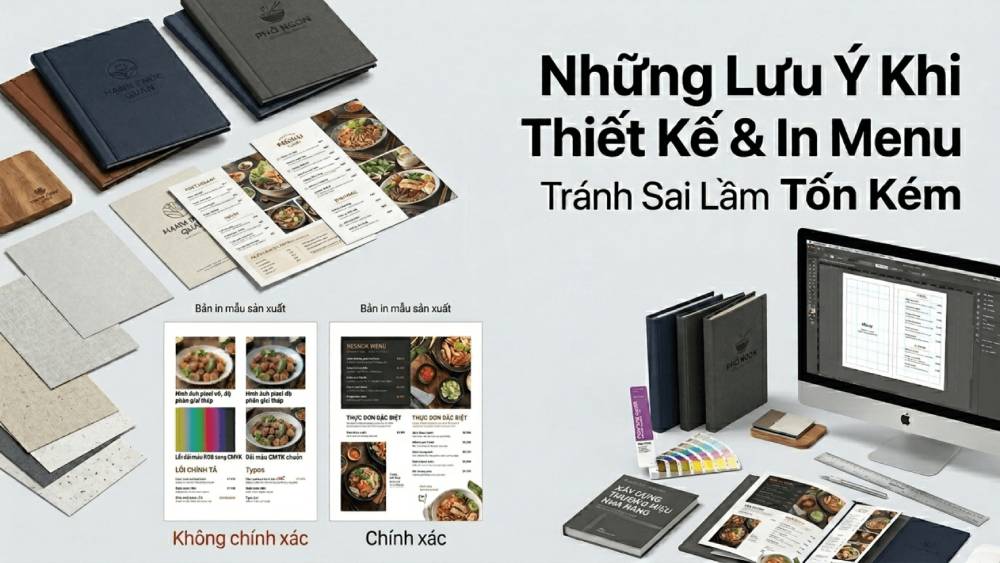 Những Lưu Ý Khi Thiết Kế & In Menu - Tránh Sai Lầm Tốn Kém
