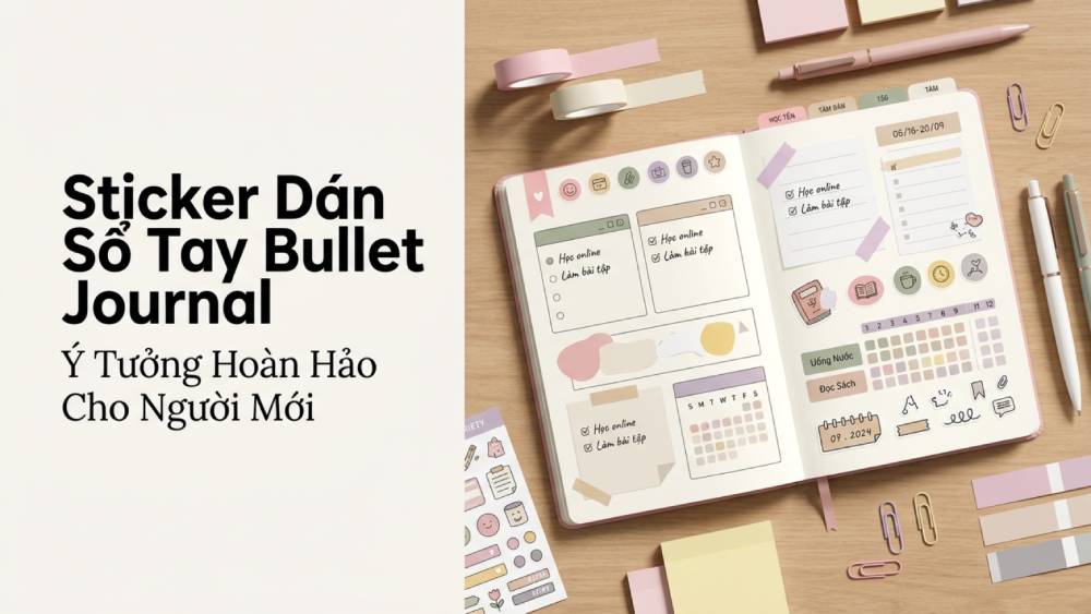 Sticker Dán Sổ Tay Bullet Journal Ý Tưởng Hoàn Hảo Cho Người Mới