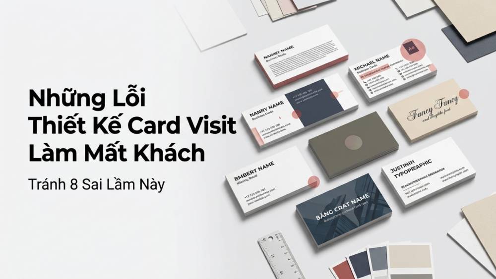 Những Lỗi Thiết Kế Card Visit Làm Mất Khách - Tránh 8 Sai Lầm Này