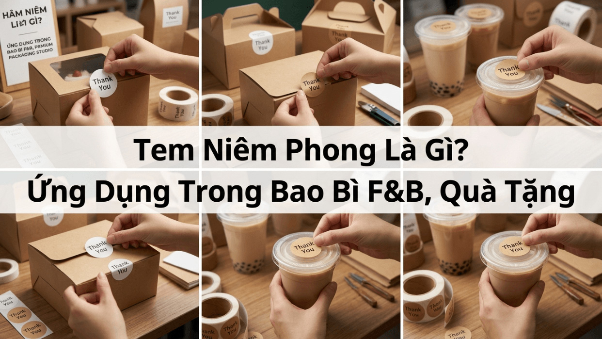 Tem Niêm Phong Là Gì? Ứng Dụng Đóng Gói F&B, Quà