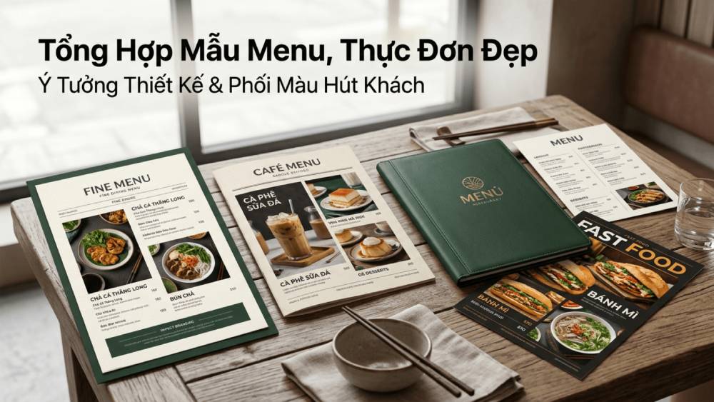 Tổng Hợp Mẫu Menu, Thực Đơn Đẹp - Ý Tưởng Thiết Kế & Phối Màu Hút Khách