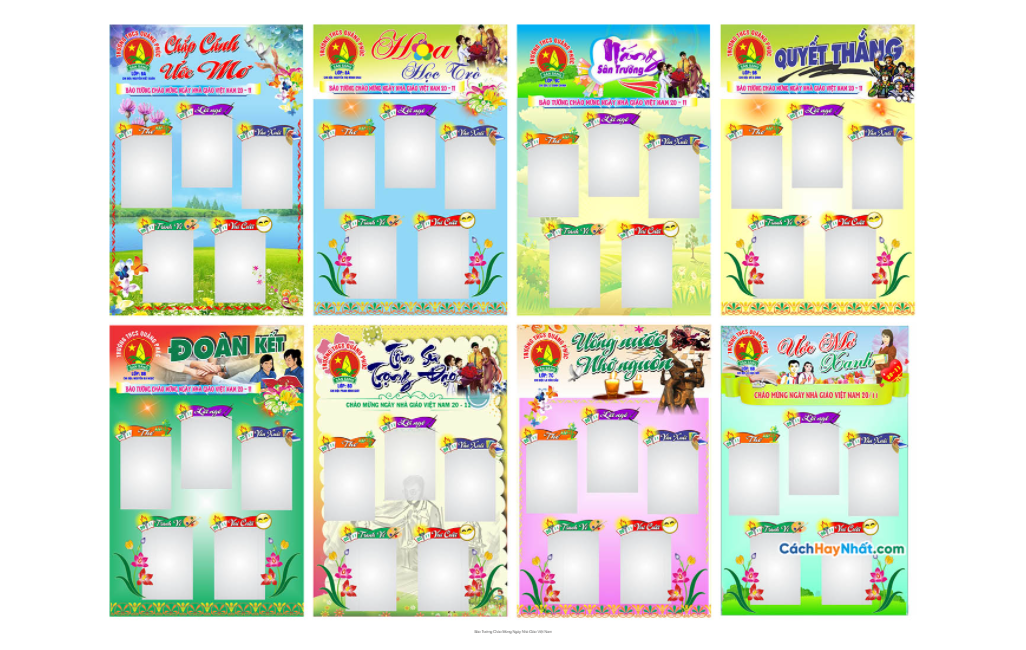 Dowload Báo Tường Ngày Nhà Giáo Việt Nam 20/11 Vector Đẹp Nhất