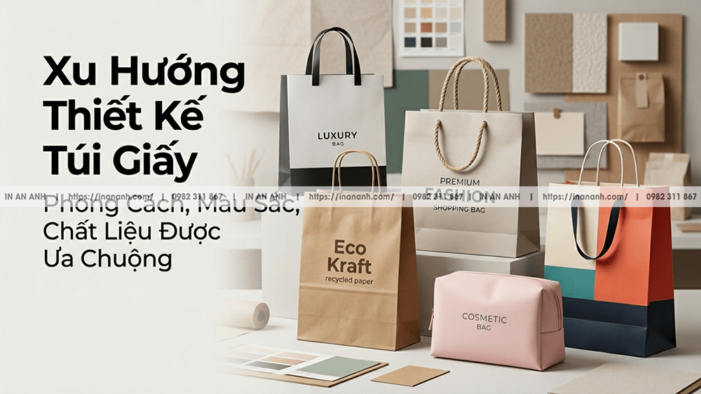Xu Hướng Thiết Kế Túi Giấy - Phong Cách, Màu Sắc, Chất Liệu Được Ưa Chuộng