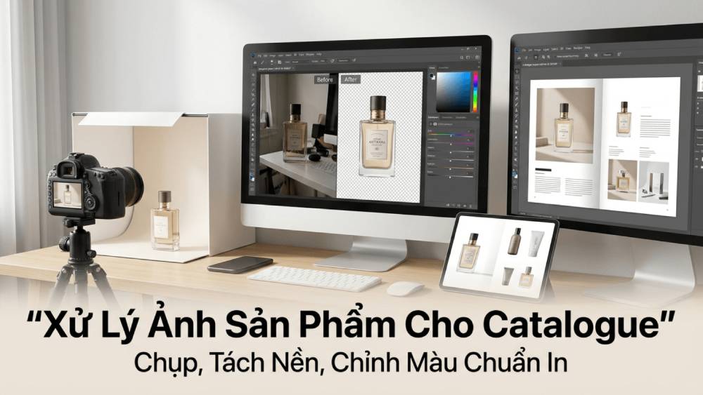 Xử Lý Ảnh Sản Phẩm Cho Catalogue - Chụp, Tách Nền, Chỉnh Màu Chuẩn In