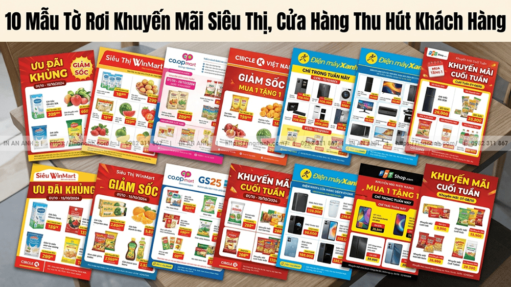 10 Mẫu Tờ Rơi Khuyến Mãi, Siêu Thị, Cửa Hàng Hút Khách