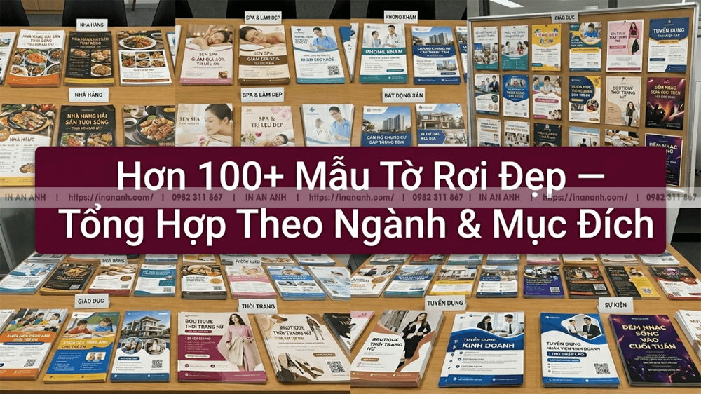 100+ Mẫu Tờ Rơi Đẹp — Tổng Hợp Theo Ngành & Mục Đíc