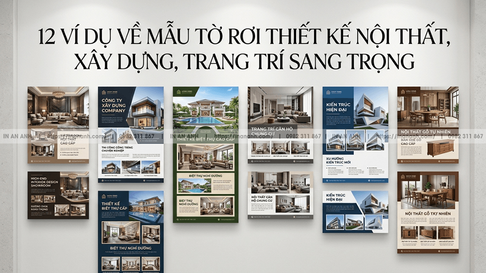 12 Mẫu Tờ Rơi Nội Thất, Xây Dựng, Trang Trí Nhà Đẹp Sang Trọng
