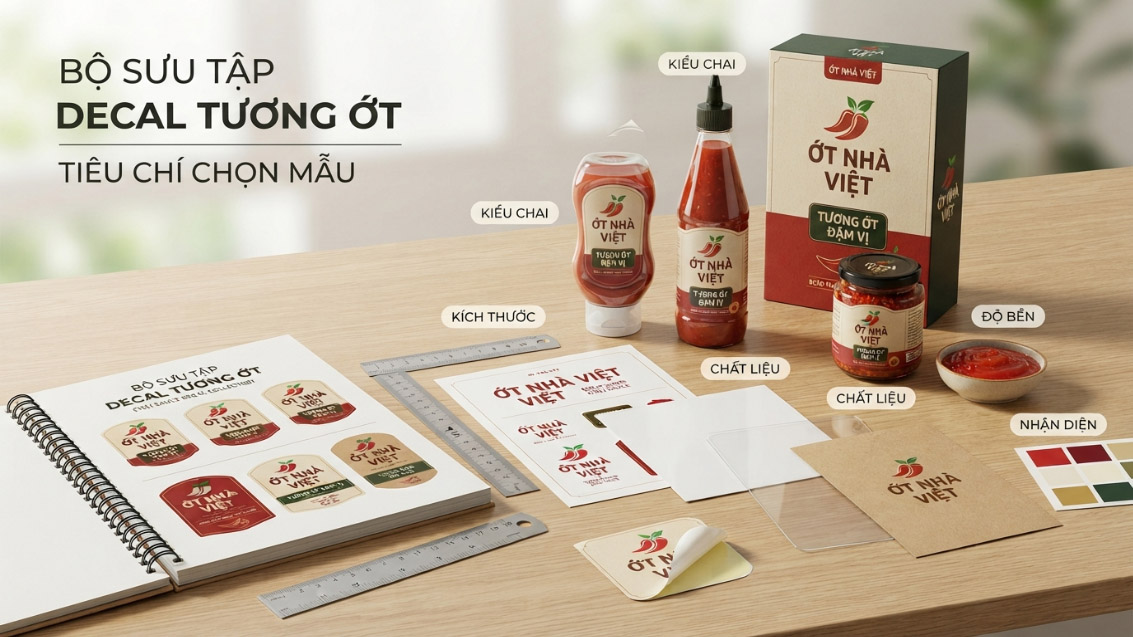 15+ Mẫu Decal Chai Tương Ớt Đẹp Hot Trend — giới thiệu bộ sưu tập và tiêu chí chọn mẫu