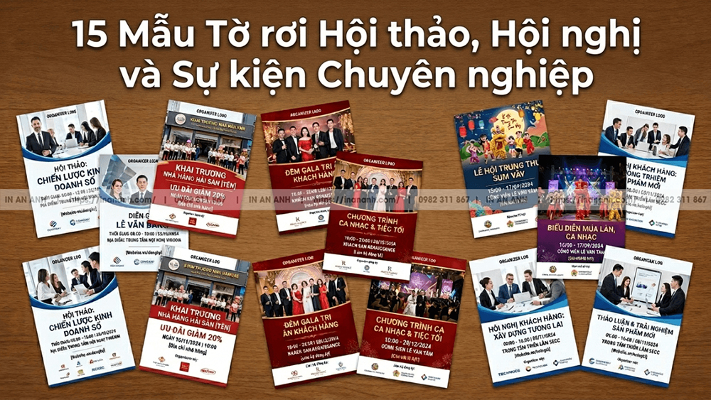 15 Mẫu Tờ Rơi Sự Kiện, Event, Hội Thảo Chuyên Nghiệp