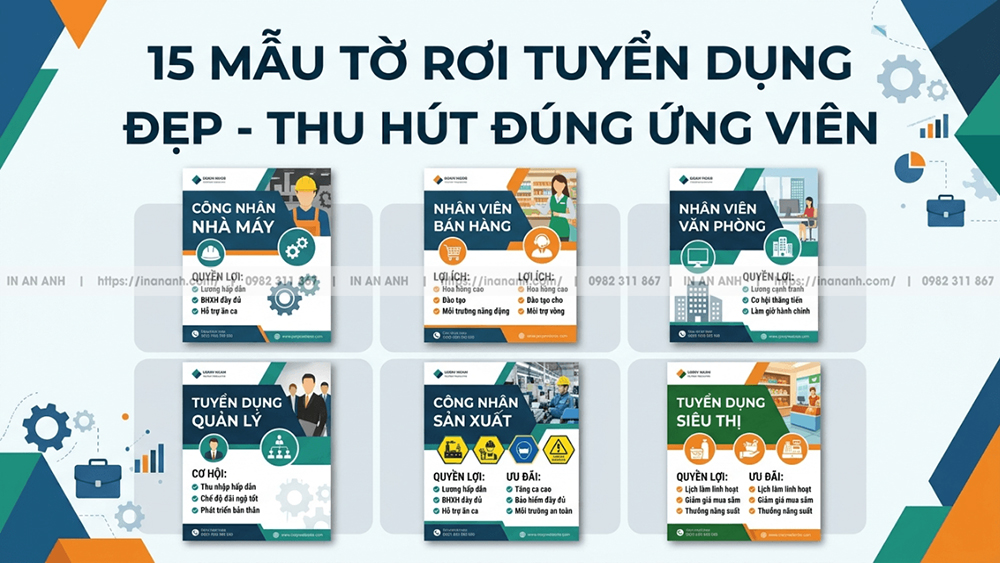 15 Mẫu Tờ Rơi Tuyển Dụng Đẹp - Thu Hút Ứng Viên Phù Hợp