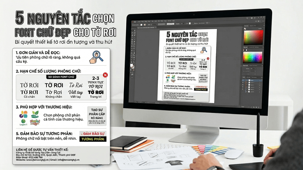 5 Nguyên Tắc Chọn Chữ In Tờ Rơi Đẹp Nằm Lòng