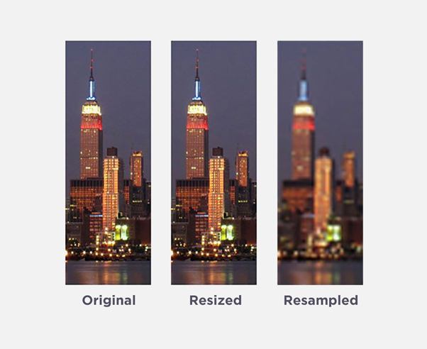 Thứ tự hình ảnh độ phân giải từ cao tới thấp (độ phân giải thấp sẽ cho hình ảnh mờ nhòe)