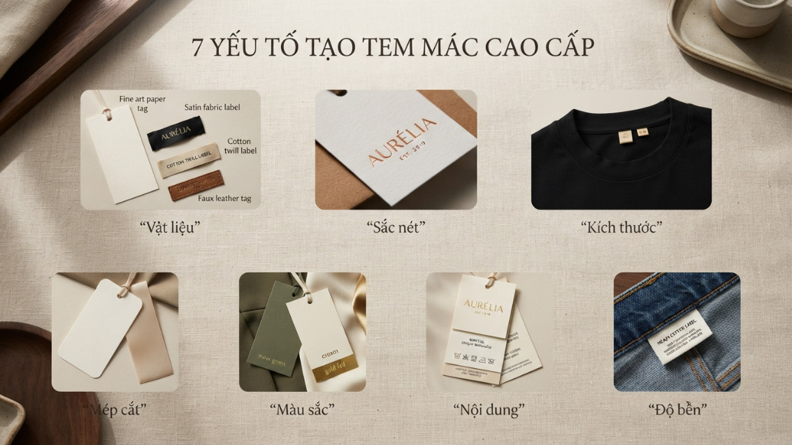 7 Yếu Tố Tạo Tem Mác Quần Áo Cao Cấp — trả lời trực tiếp câu hỏi chính ngay đầu bài