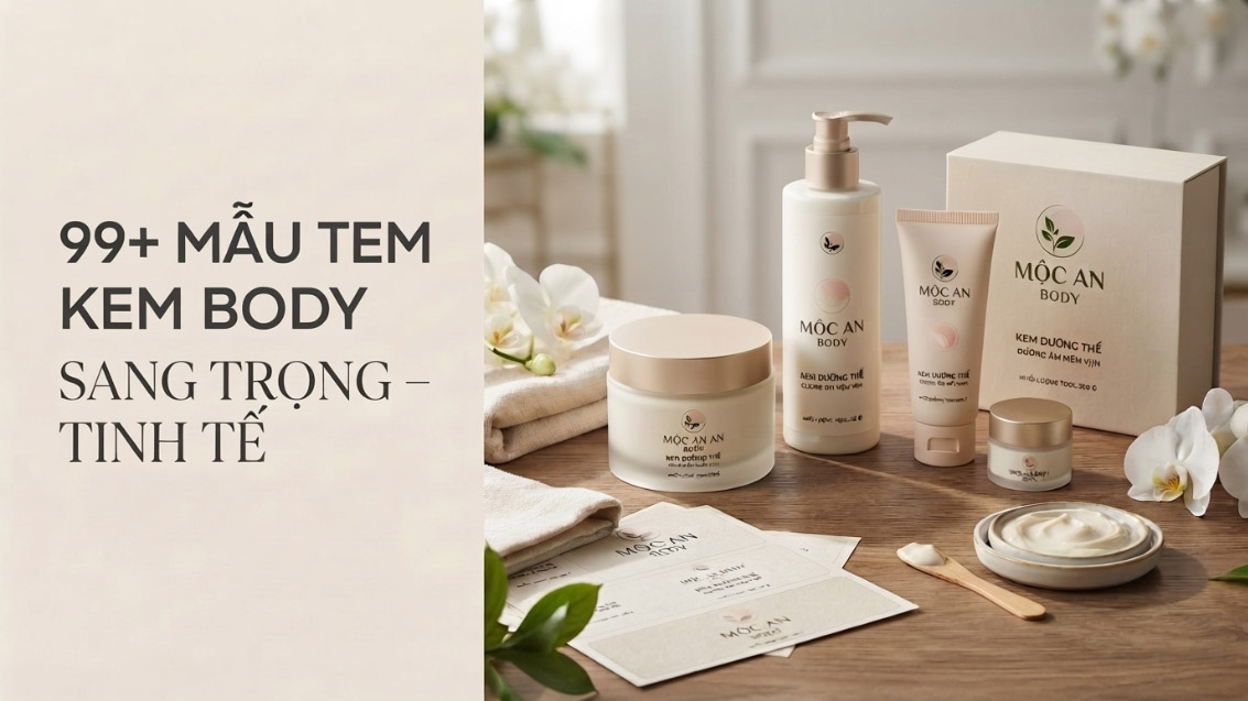 99+ Mẫu Tem Kem Body Sang Trọng – Đặt In