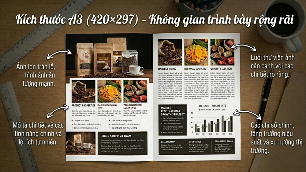 A3 420x297 Khổ Ngang In Trình Bày Rộng Mở