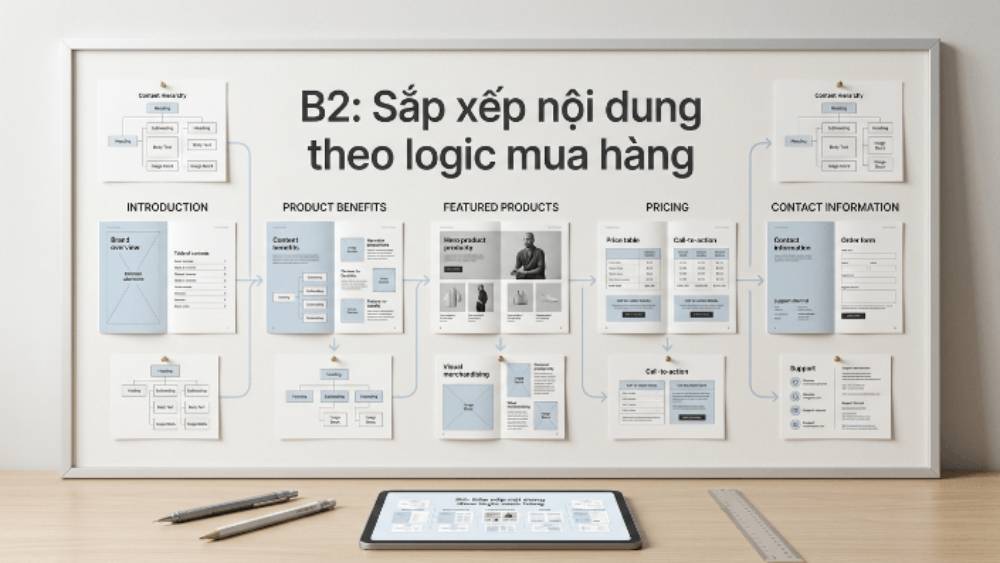 B2: Sắp Xếp Nội Dung Theo Logic Mua Hàng