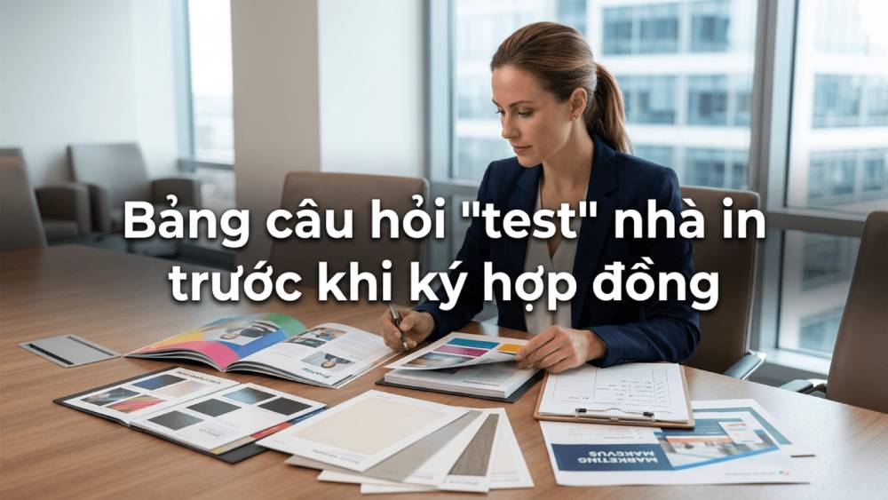 Bảng Câu Hỏi Test Nhà In Trước Khi Ký Hợp Đồng
