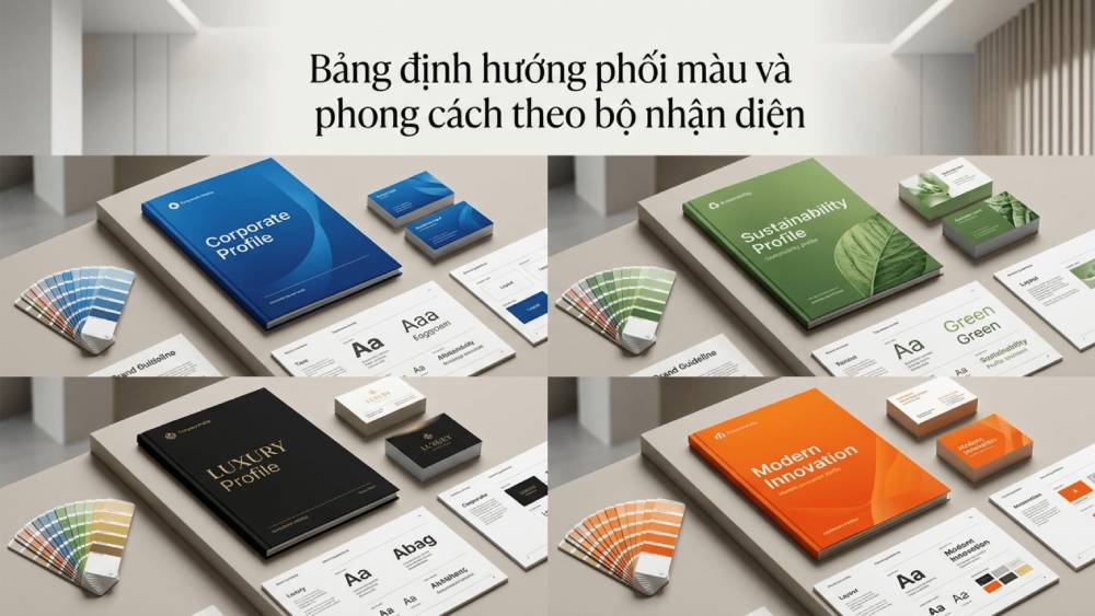 Bảng Định Hướng Phối Màu Và Phong Cách Theo Bộ Nhận Diện