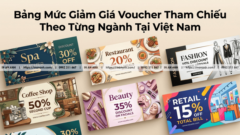 Bảng Mức Giảm Giá Voucher Tham Chiếu Theo Từng Ngành Tại Việt Nam