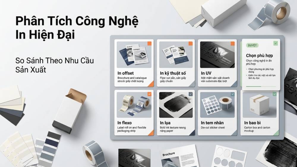 Bảng Phân Tích Các Công Nghệ In Ấn Hiện Đại