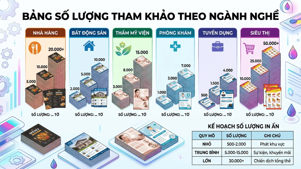Bảng Số Lượng Tham Khảo Thực Chiến Theo Ngành