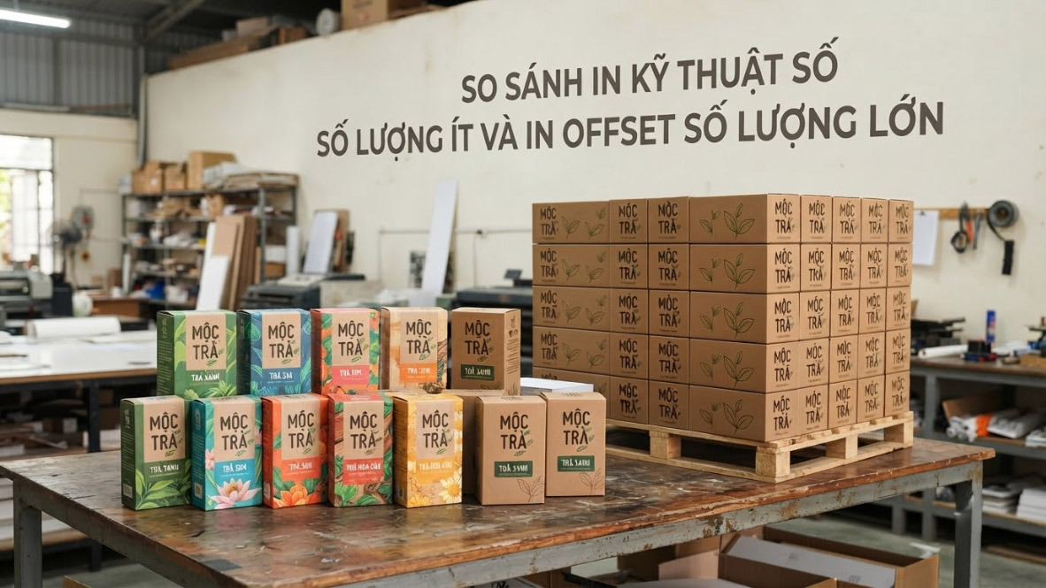 Bảng So Sánh In Kỹ Thuật Số Số Lượng Ít Và In Offset Số Lượng Lớn