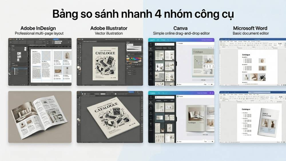 Bảng So Sánh Nhanh 4 Nhóm Công Cụ
