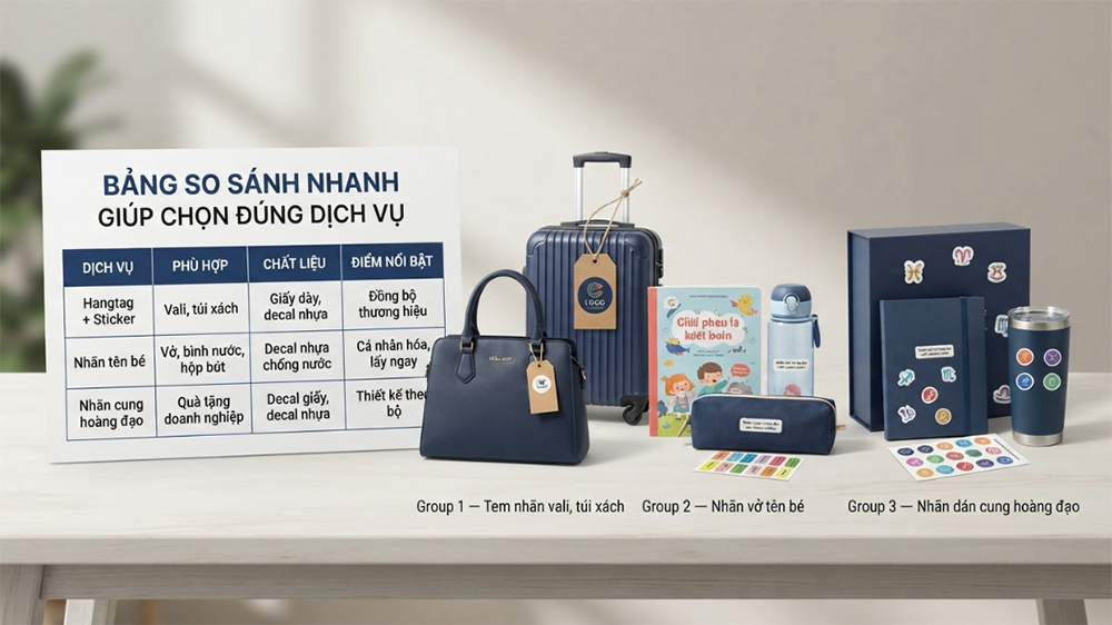 Bảng so sánh nhanh giúp chọn đúng dịch vụ