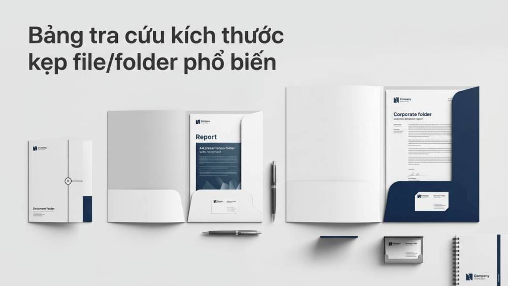 Bảng Tra Cứu Kích Thước Kẹp File, Folder Phổ Biến