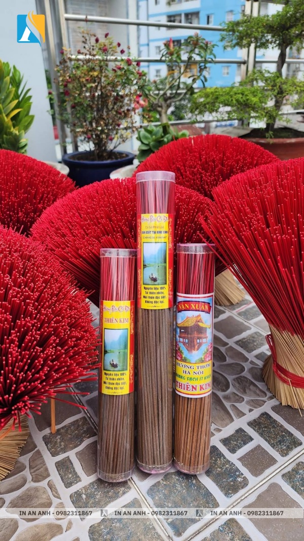 Bao bì đựng nhang xuất khẩu với thiết kế hiện đại