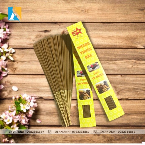 Bao giấy nhang in offset mộc mạc, thân thiện môi trường