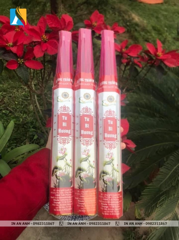 Thiết kế bao bì nhang đẹp, phù hợp trưng bày tạp hóa