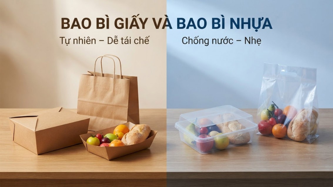 Bao bì giấy và bao bì nhựa khác nhau thế nào?