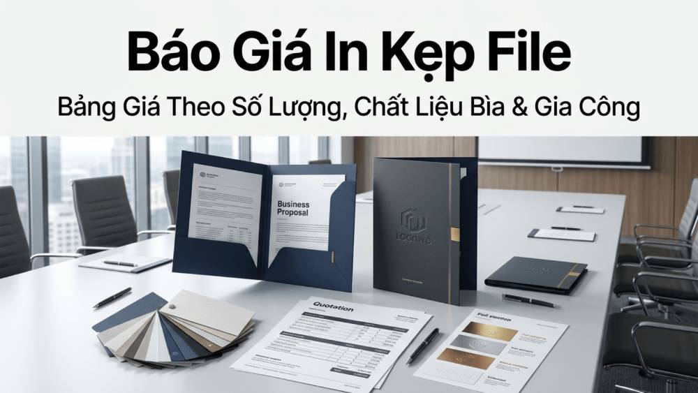 Báo Giá In Kẹp File: Bảng Giá Theo Số Lượng, Chất Liệu Bìa Và Gia Công