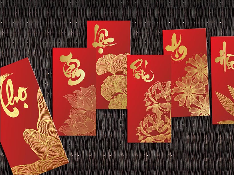 Các mẫu bao lì xì công ty sang trọng, đẹp mắt ngày Tết