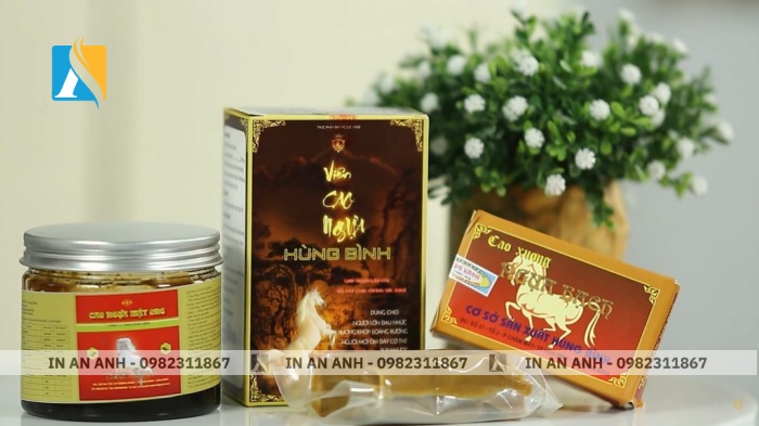 Bao bì hộp cao ngựa sang trọng với họa tiết truyền thống
