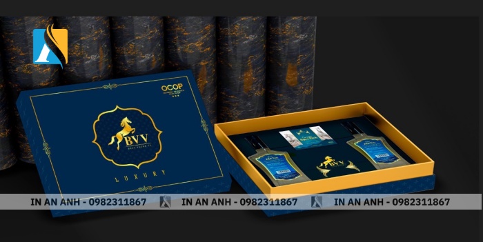 Hộp đựng cao ngựa cao cấp với thiết kế sang trọng, nổi bật logo thương hiệu