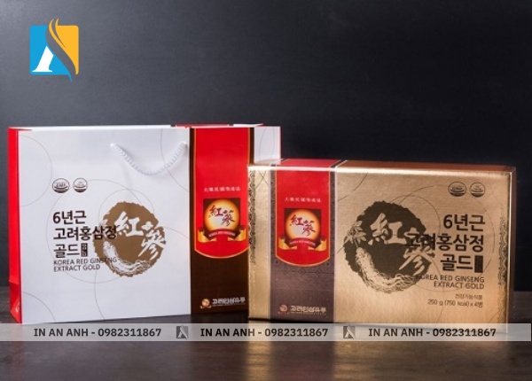 Mẫu hộp sâm Hàn Quốc cao cấp thiết kế mới năm 2025
