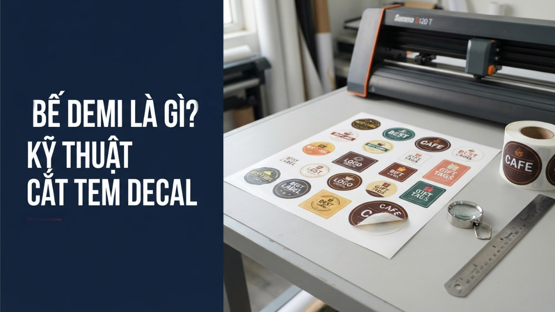 Bế Demi Là Gì? Kỹ Thuật Cắt Chuẩn Cho Tem Decal