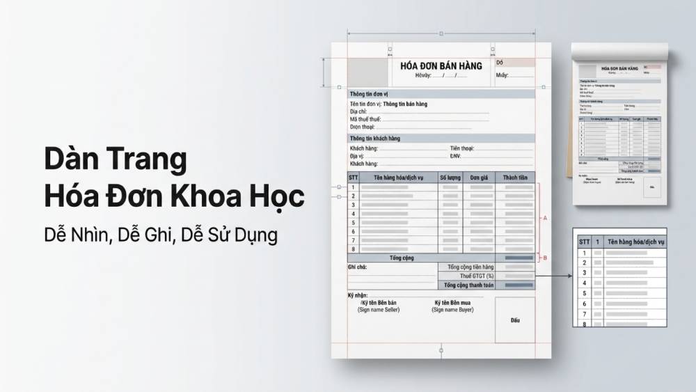 Bí Quyết Thiết Kế Dàn Trang Biểu Mẫu Hóa Đơn Khoa Học Và Dễ Sử Dụng