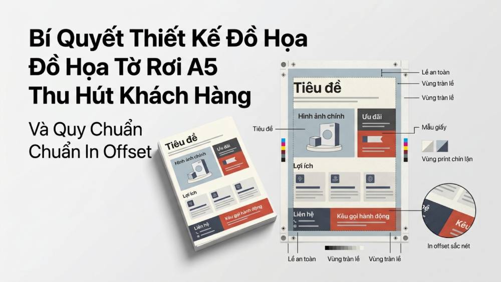 Bí quyết thiết kế đồ họa tờ rơi A5 thu hút khách hàng và quy chuẩn in offset