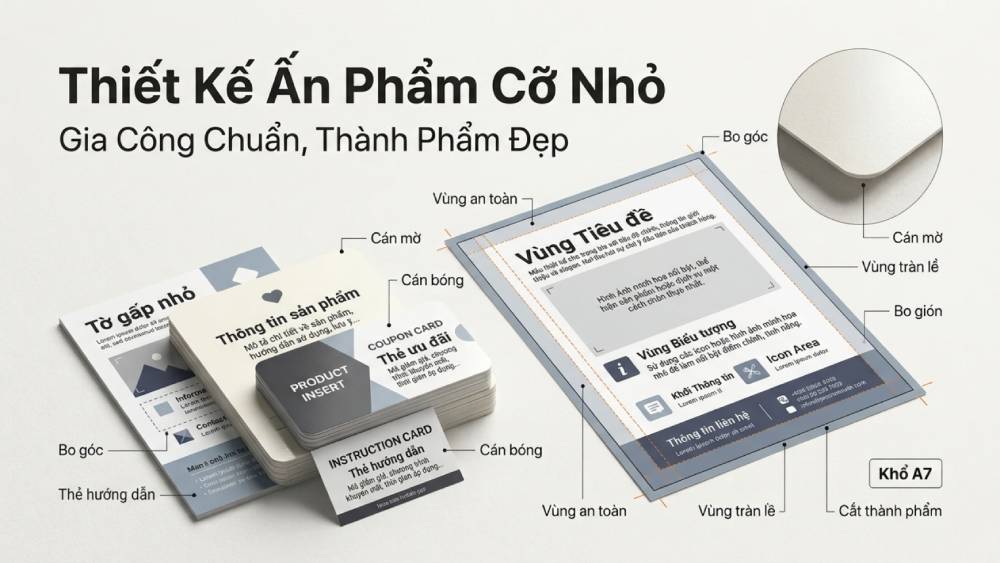 Bí quyết thiết kế đồ họa và kỹ thuật gia công in ấn phẩm cỡ nhỏ