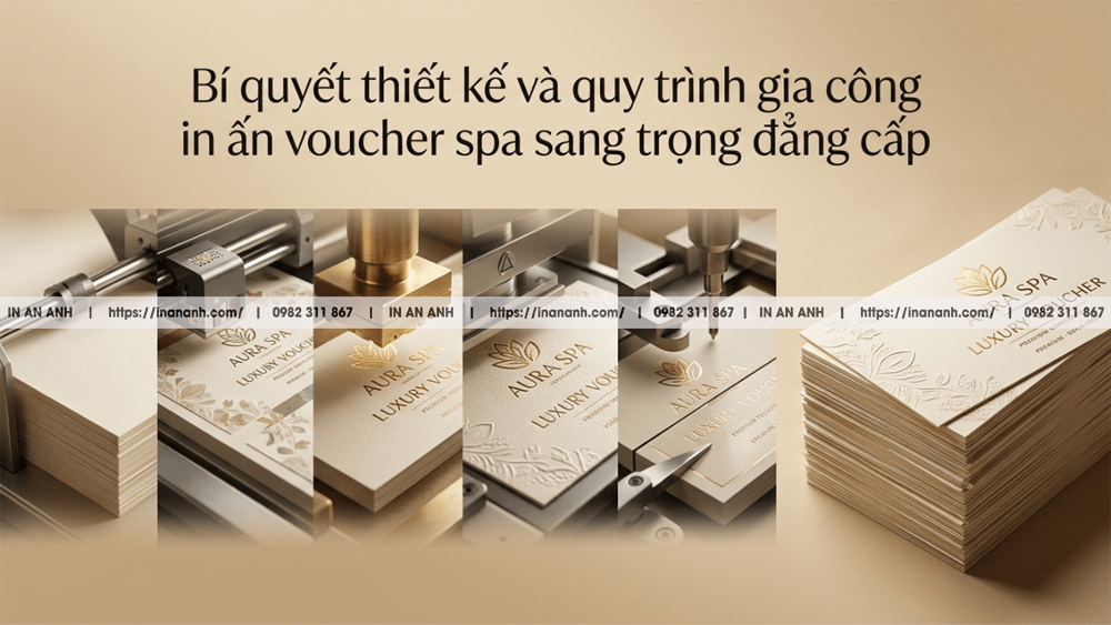 Bí quyết thiết kế và quy trình gia công in ấn voucher spa sang trọng đẳng cấp