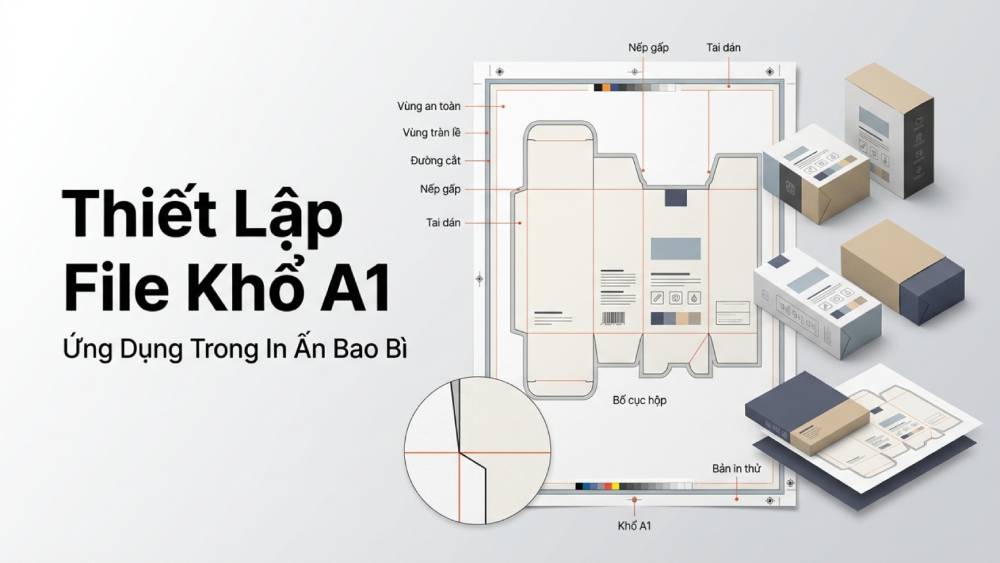 Bí quyết thiết lập file và ứng dụng kích thước tờ a1 trong ngành công nghiệp in ấn bao bì